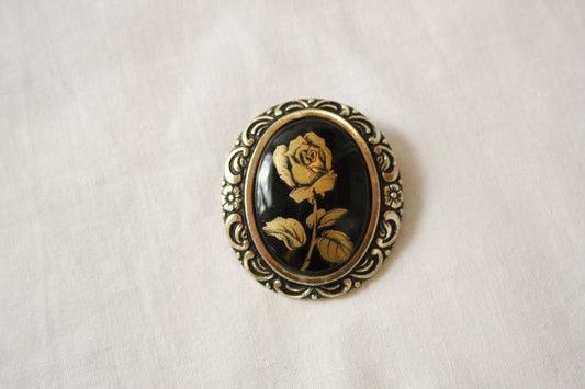 Wild Rag Clip Oval Rose