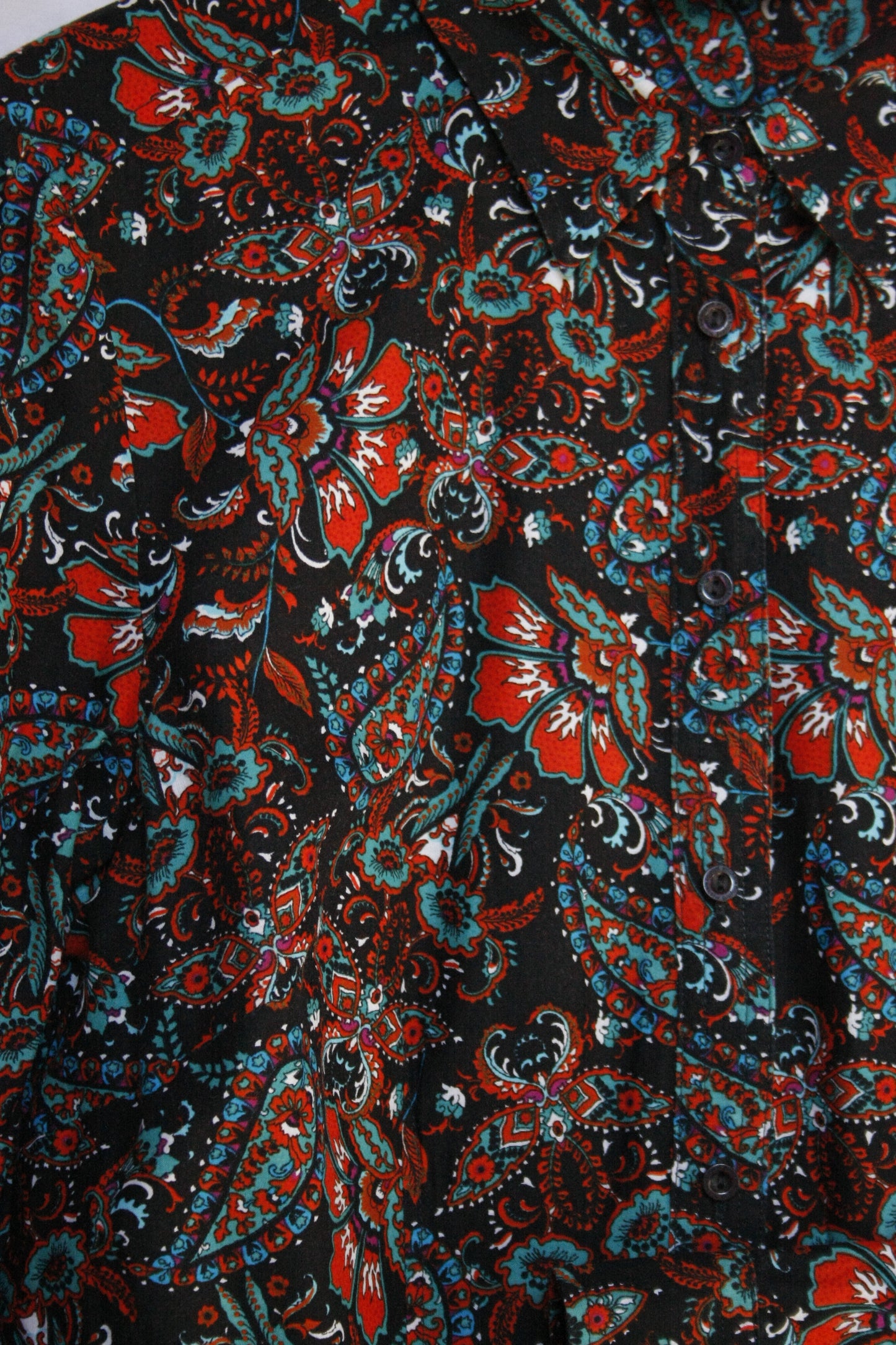 Showoberteil Ranchriding Paisley Schwarz Damen Größe M