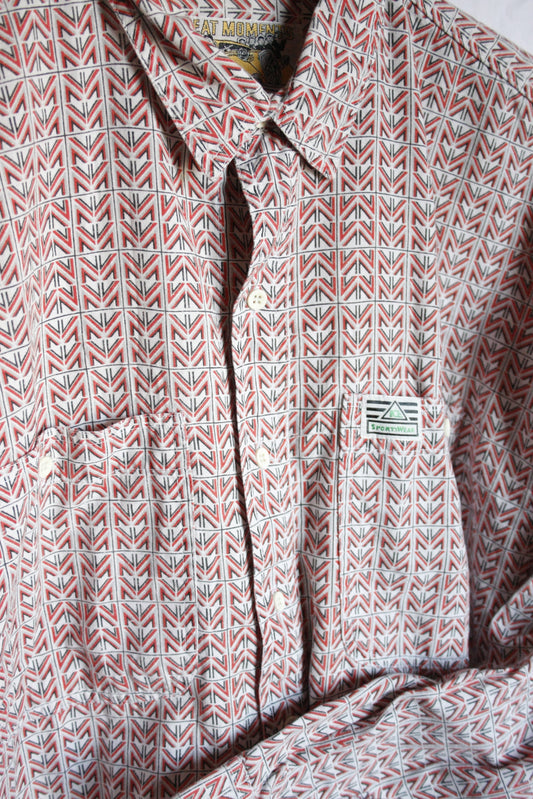 Vintage Ranchshirt Chevron Herren XL/XXL