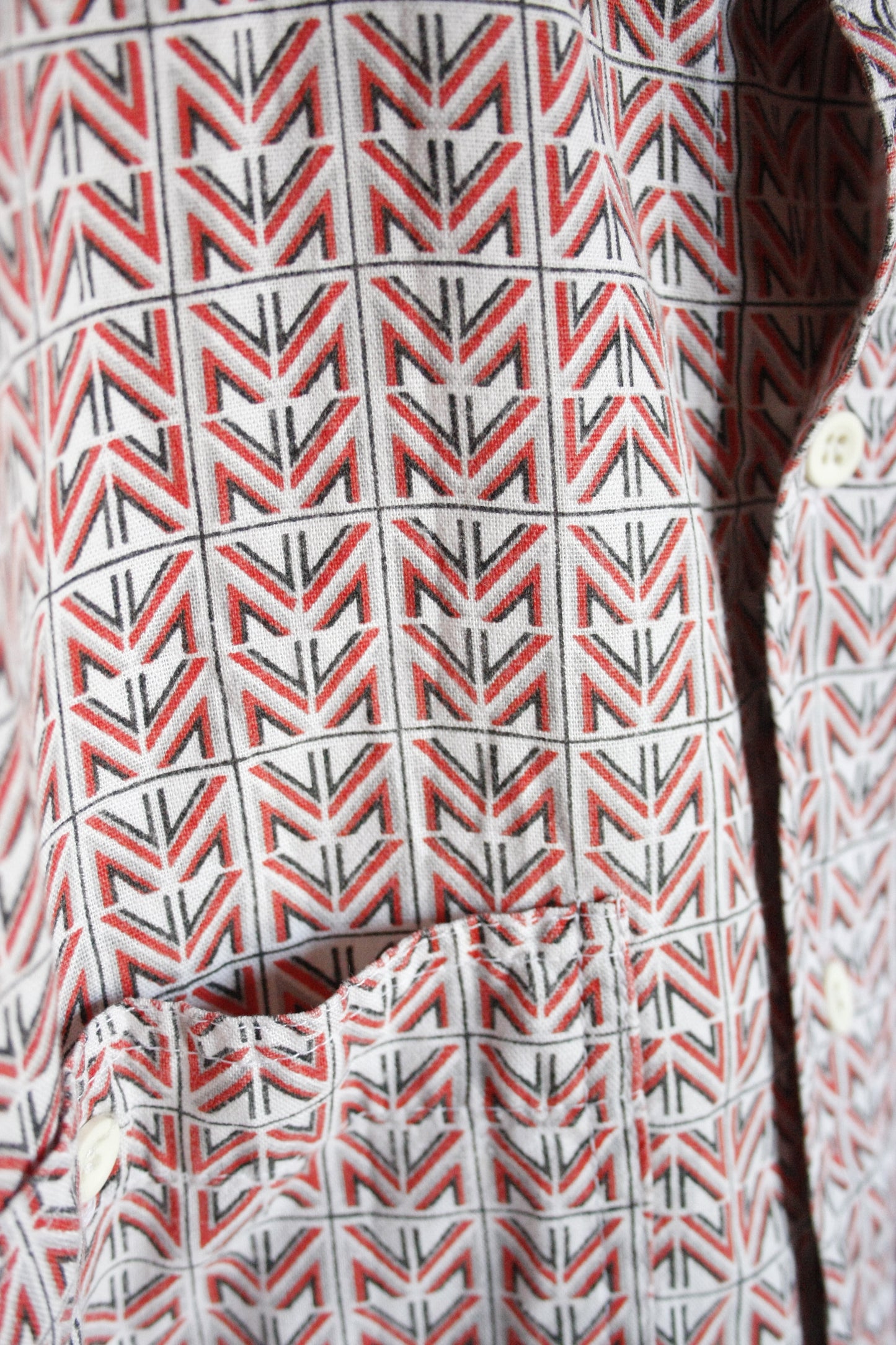 Vintage Ranchshirt Chevron Herren XL/XXL