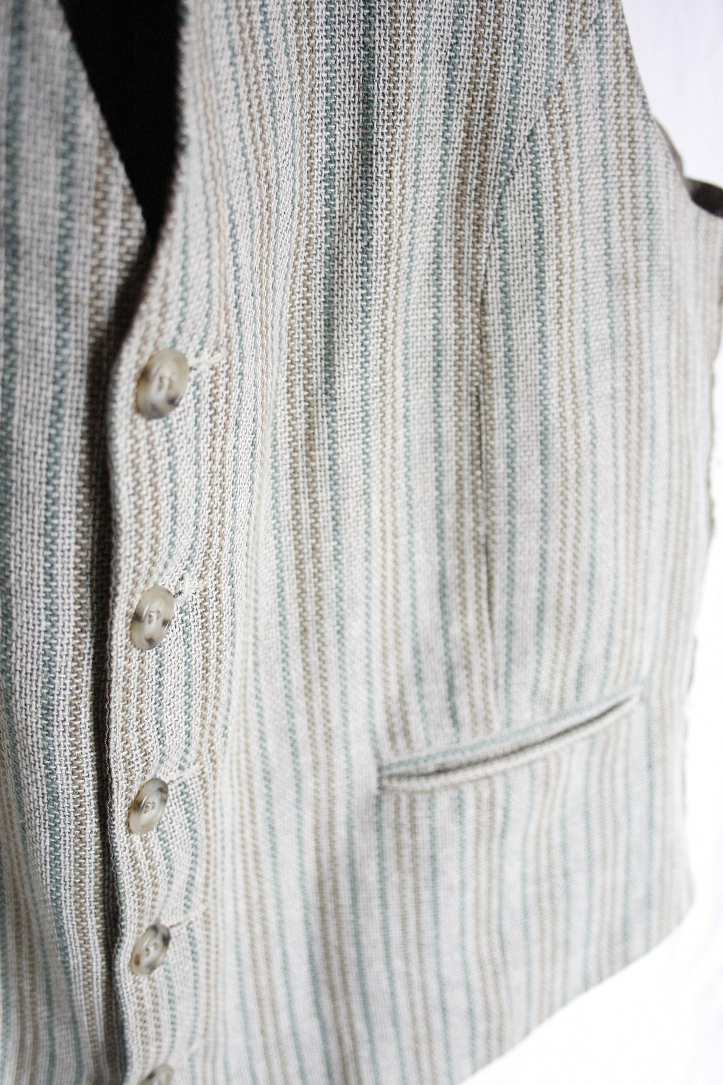 Vintage Ranch Riding Weste Stripes Herren M/L