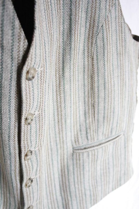 Vintage Ranch Riding Weste Stripes Herren M/L