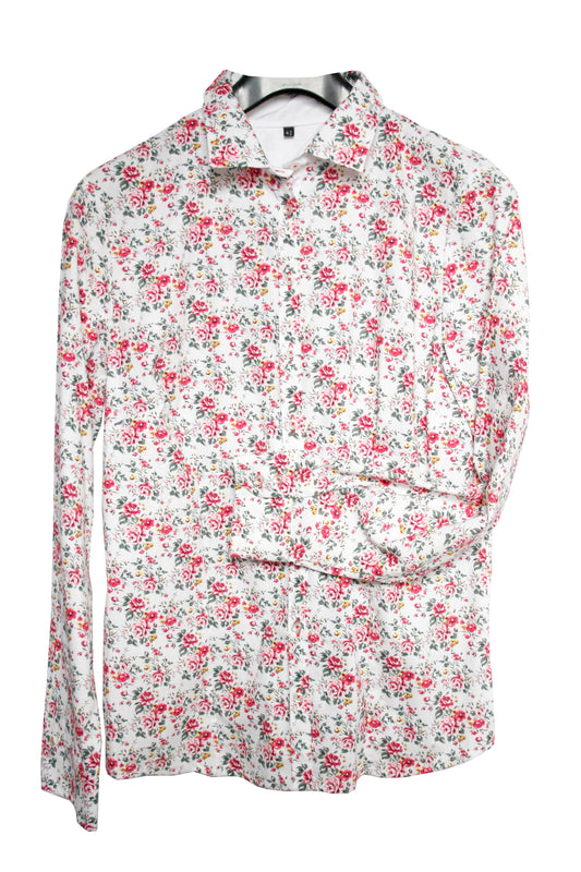 Showhemd Ranchriding Paisley Floral Damen L