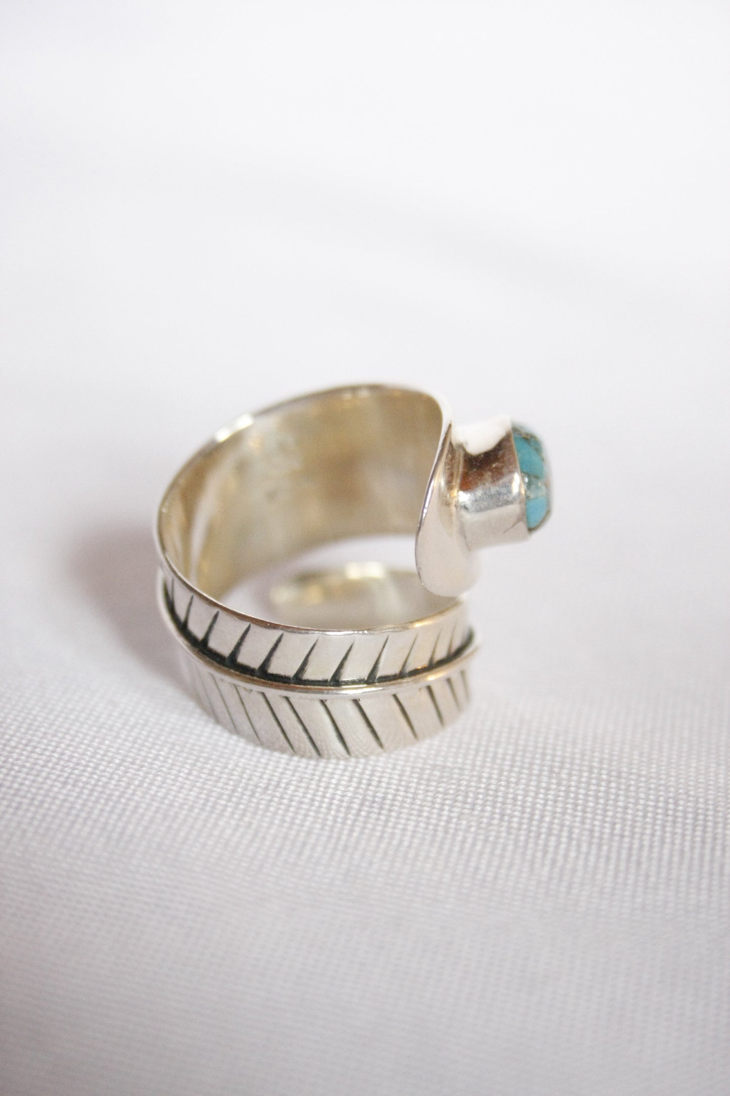 Ring Feather Turquoise