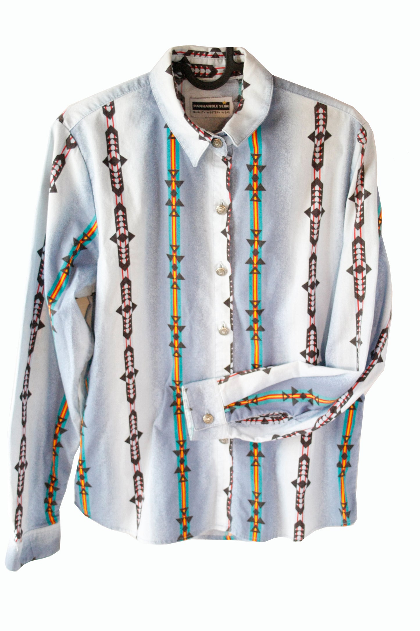 Vintage Showoberteil Aztec Pattern Bunt Damen M