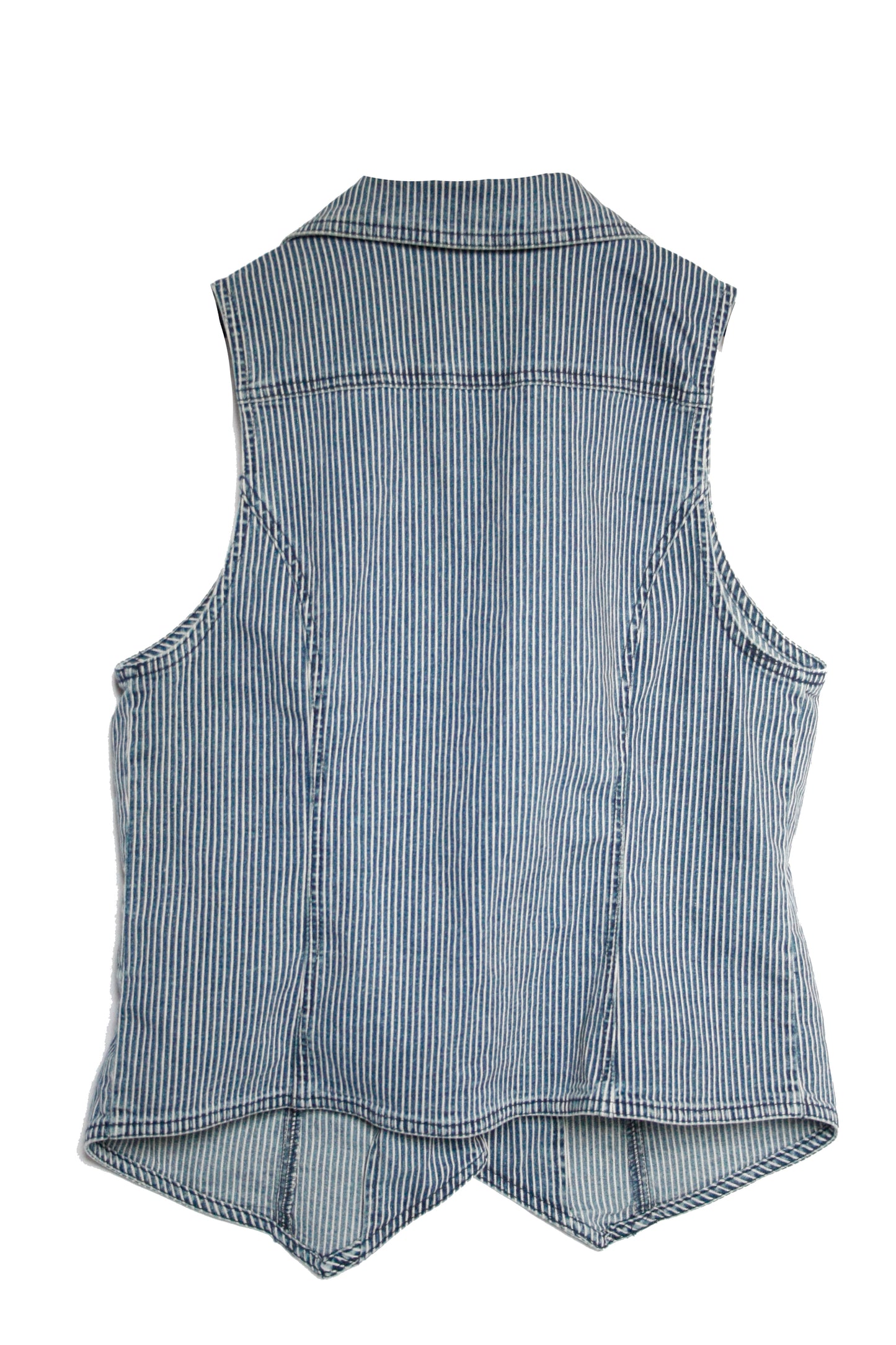 Ranch Riding Weste striped Denim Damen XL