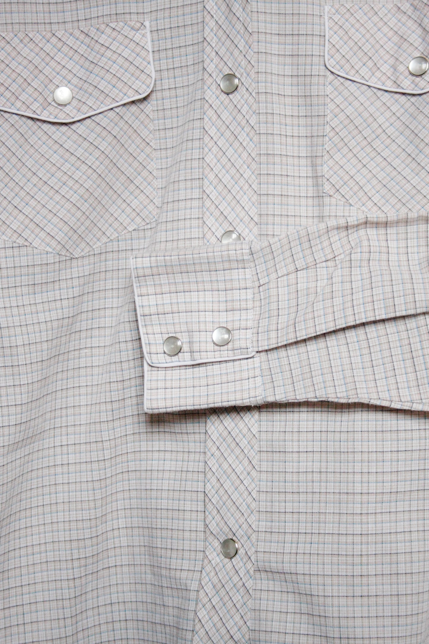 Vintage Showshirt Ranchriding beige kariert Unisex