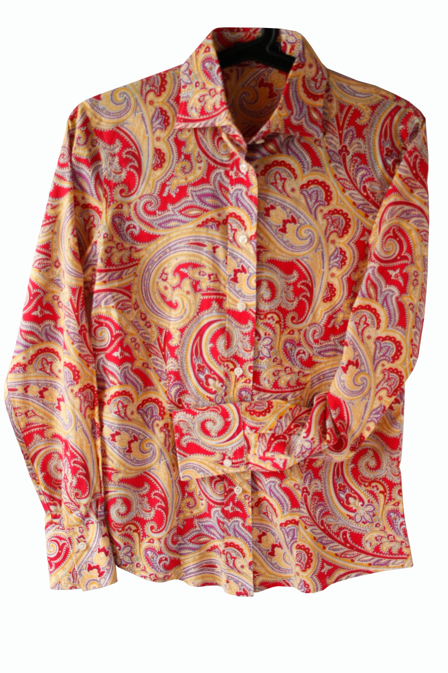 Showoberteil Ranchriding Paisley gelb Damen XS