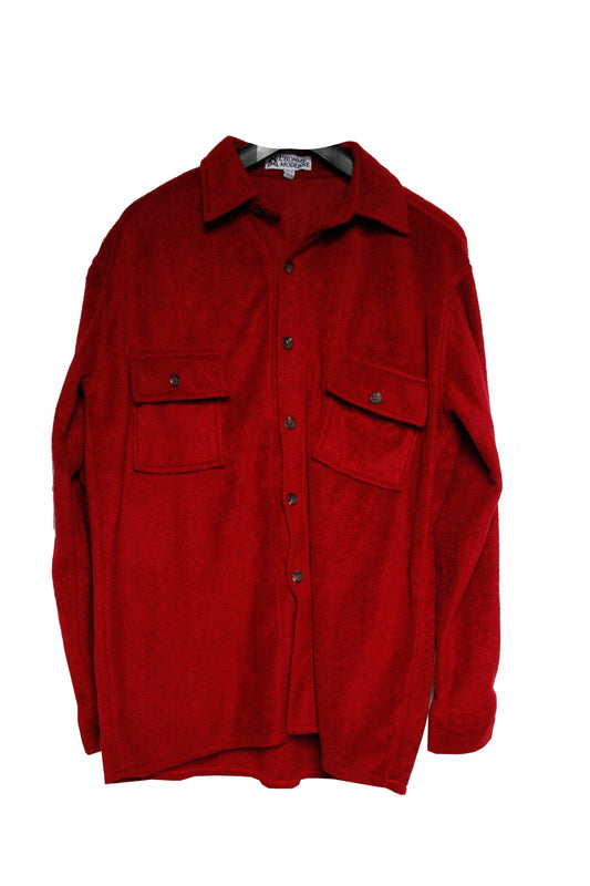 Vintage Fluffy Shirt red Herren M