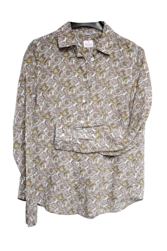 Showoberteil Ranchriding Paisley grün Damen XL