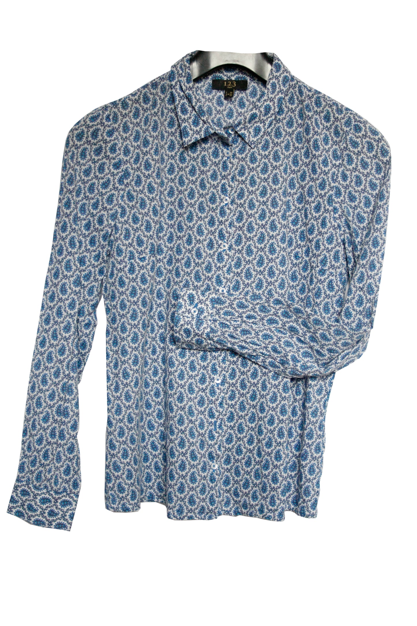 Leichtes Showhemd Ranchriding Paisley Damen S