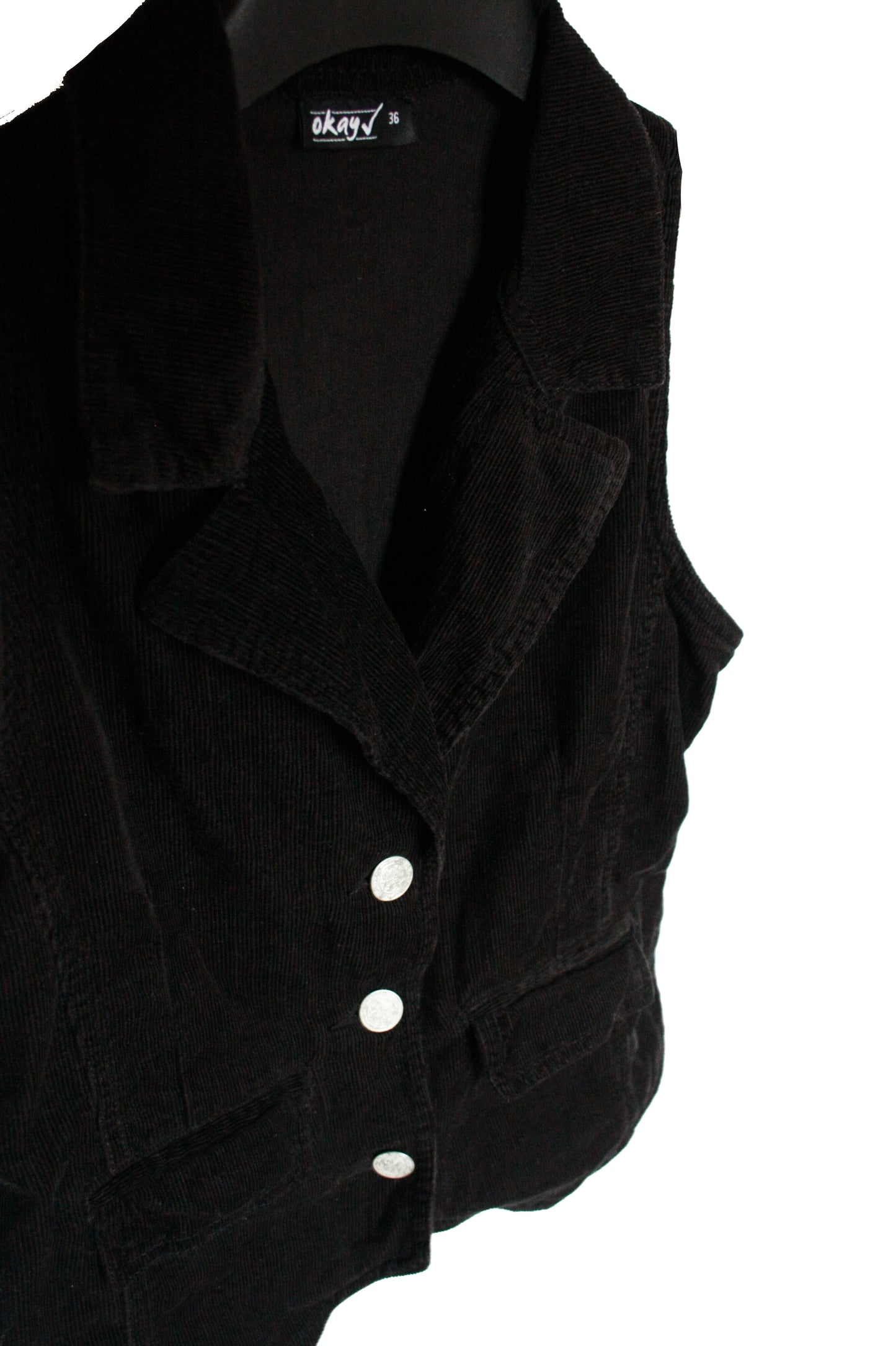 Ranch Riding Weste Cord Black Damen Gr. S