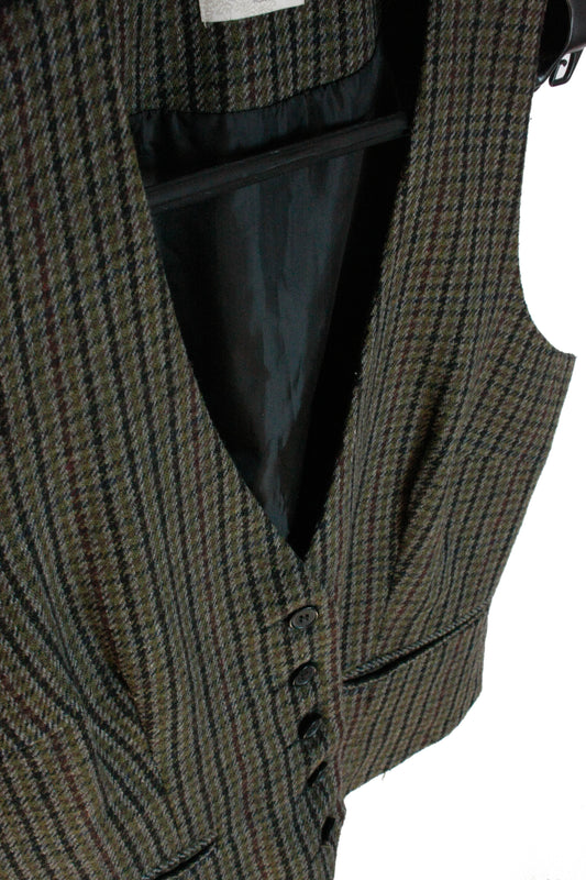 Ranch Riding Weste Tweed grün Damen Gr. M