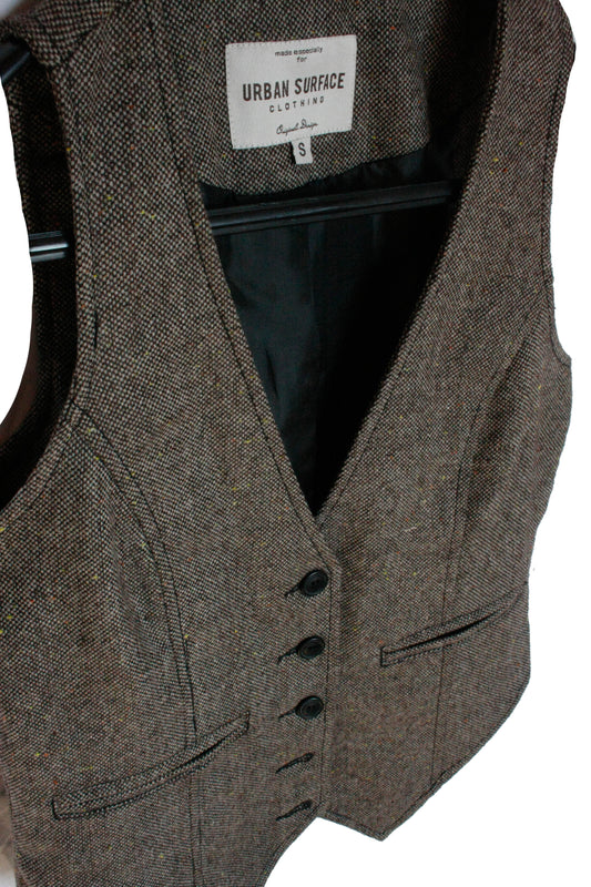 Ranch Riding Weste Tweed braun Damen Gr.S