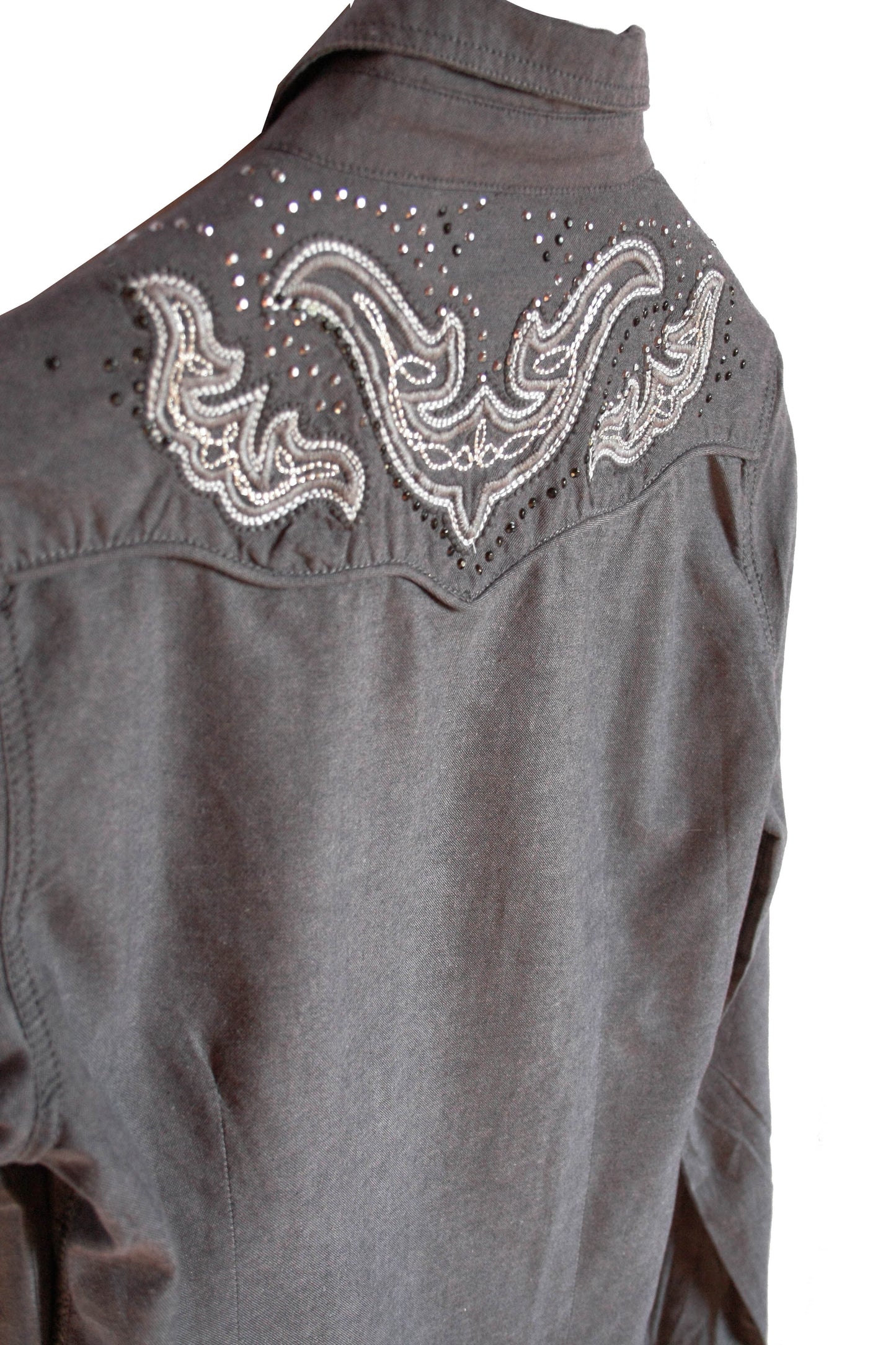 Showoberteil Grey Denim Damen Gr. S/M