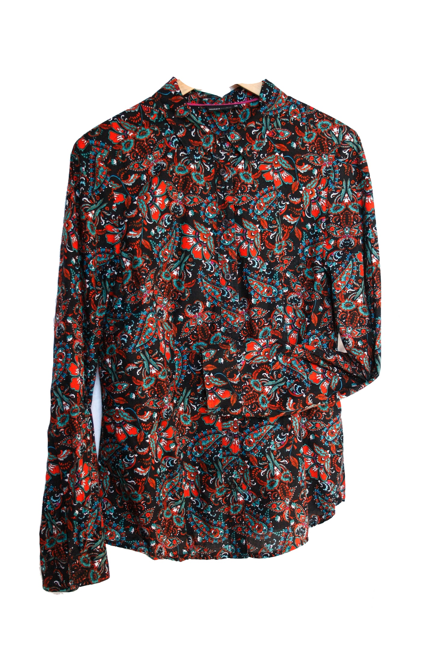 Showoberteil Ranchriding Paisley Schwarz Damen Größe M