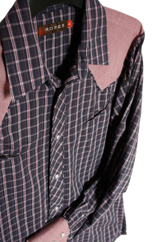 Vintage Showoberteil Pattern Grün Herren XL