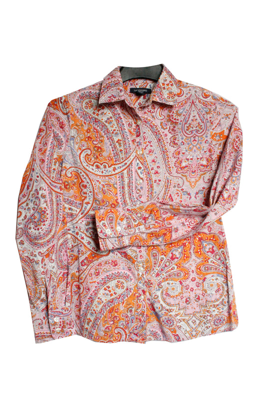 Showoberteil Ranchriding Paisley Pink Damen XS