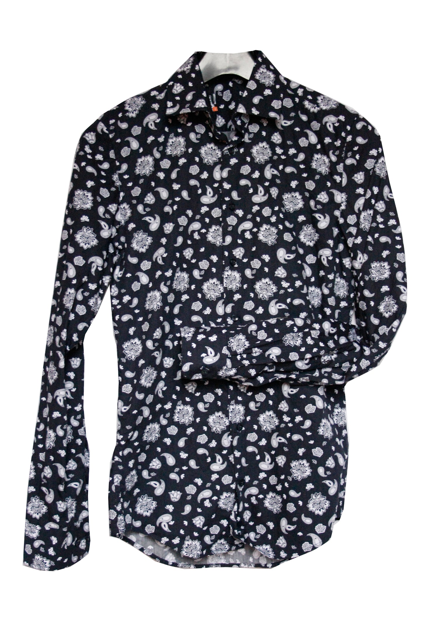 Showoberteil Paisley dunkelblau Herren S