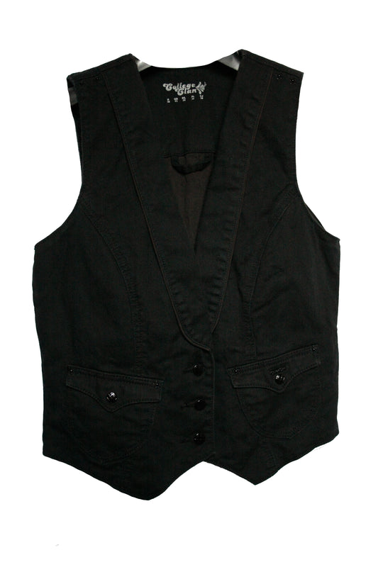 Ranch Riding Weste Jeans schwarz Damen M