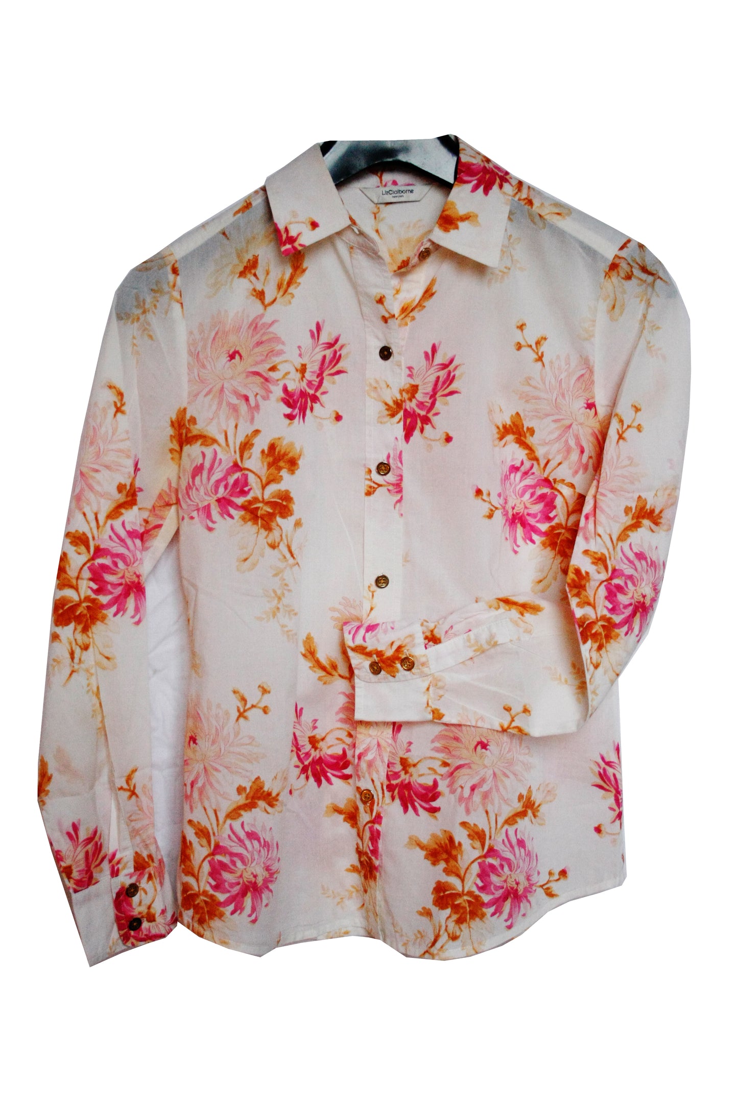 Leichtes Showoberteil Ranchriding Floral pink Damen S/M