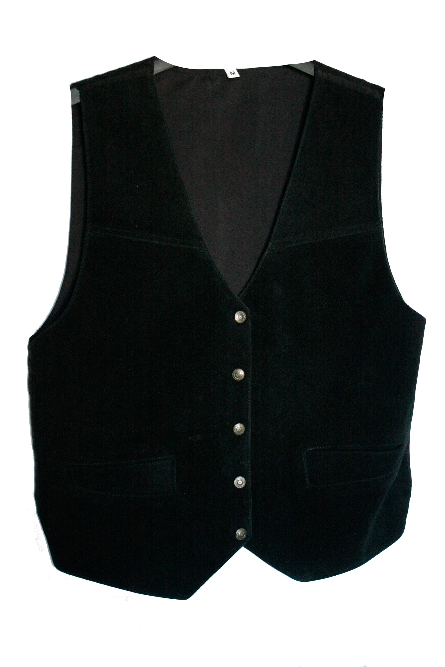 Ranch Riding Weste Leder schwarz Unisex M/L