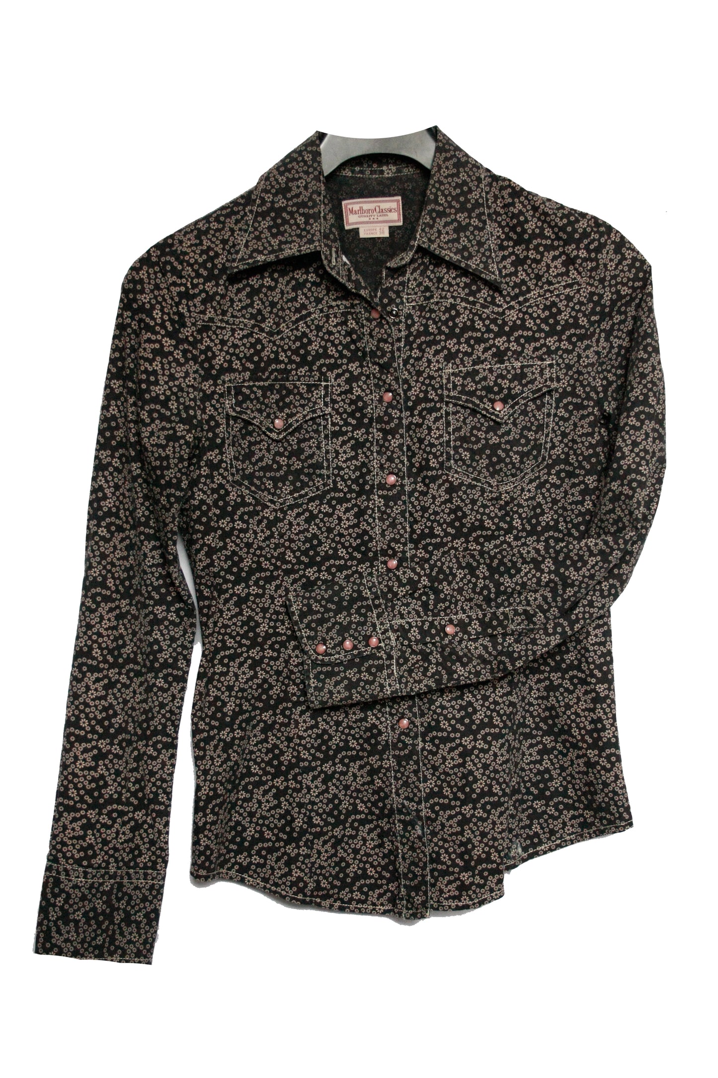 Vintage Showshirt Ranchriding deep blue Damen S