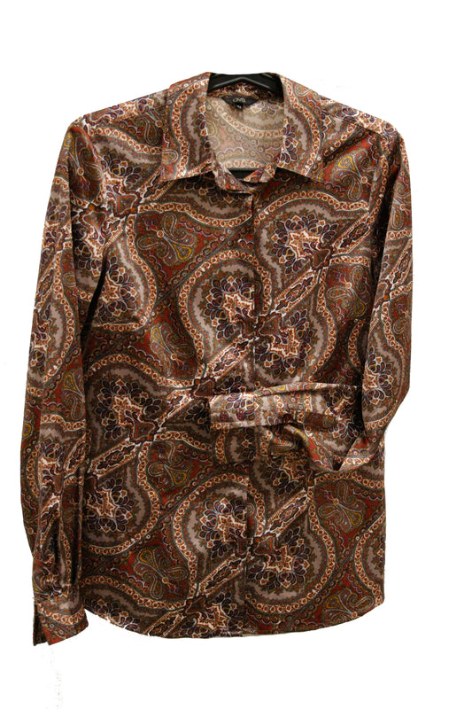 Show Shirt Silky Paisley Damen Gr. S/M