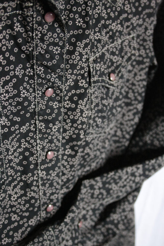 Vintage Showshirt Ranchriding deep blue Damen S