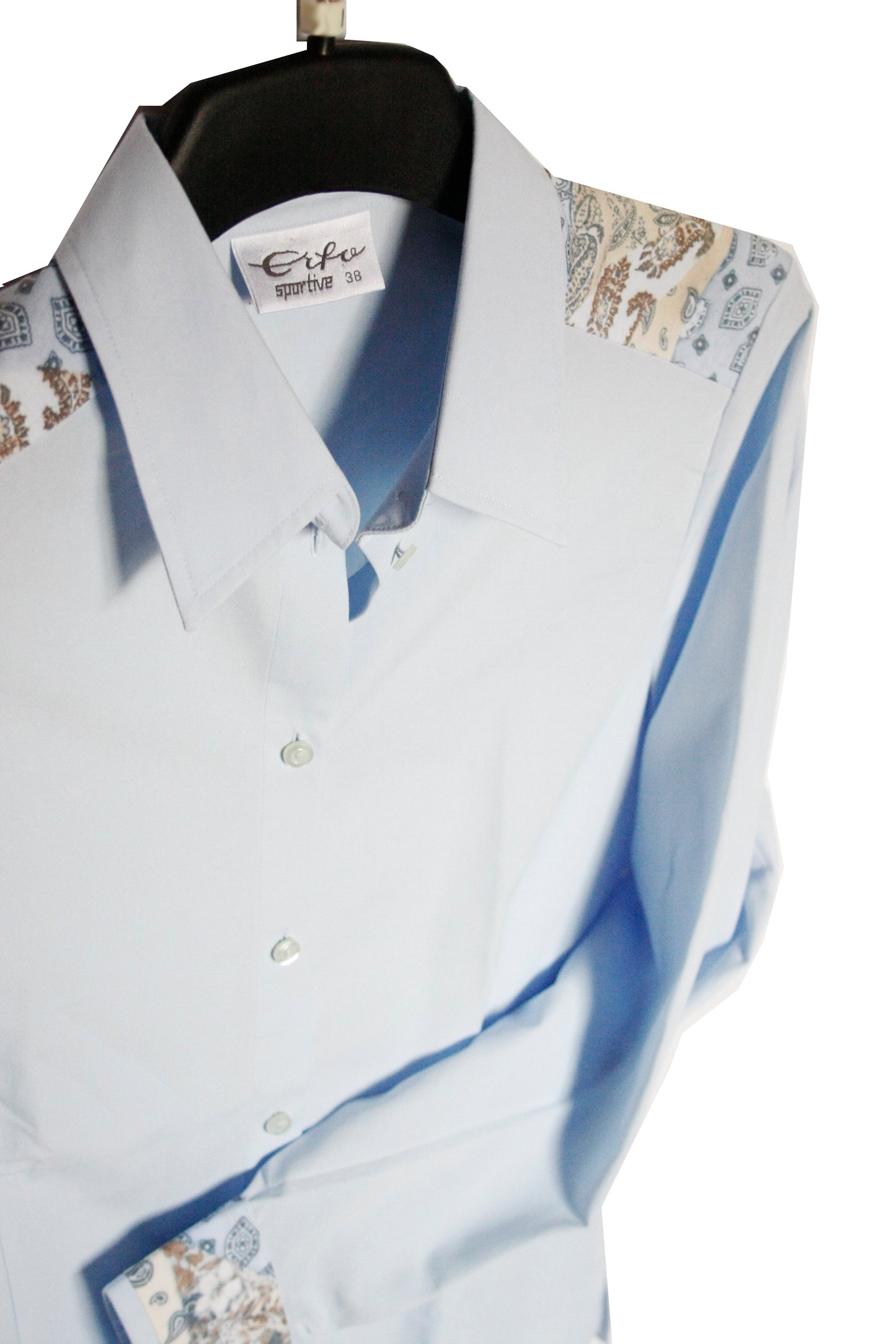 Showoberteil Ranchriding Paisley hellblau Damen M