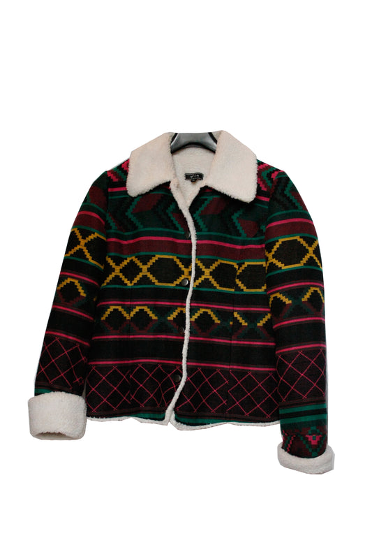 Vintage Aztec Jacke Damen S