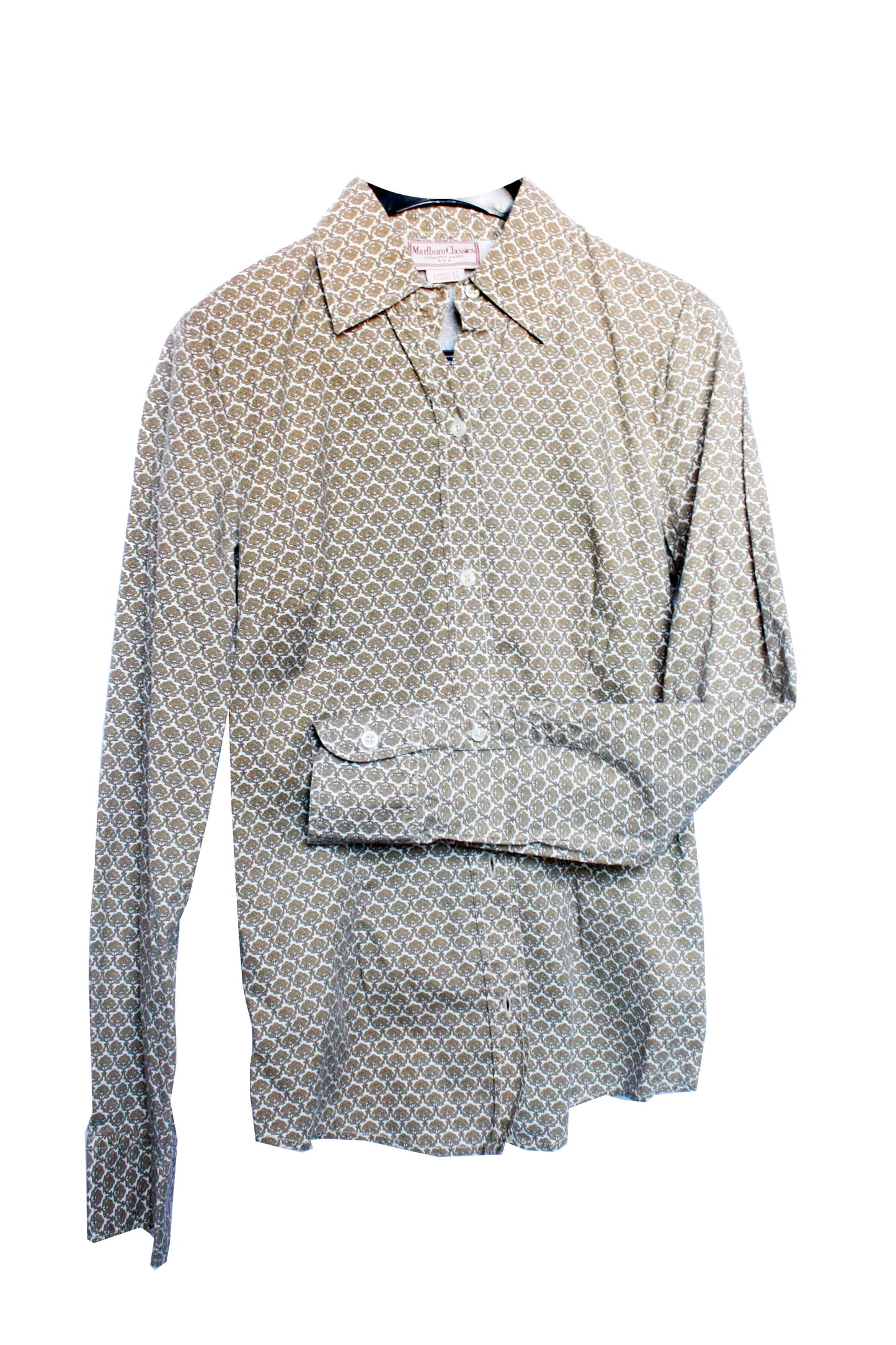 Vintage Showoberteil Ranchriding Floral braun Damen S
