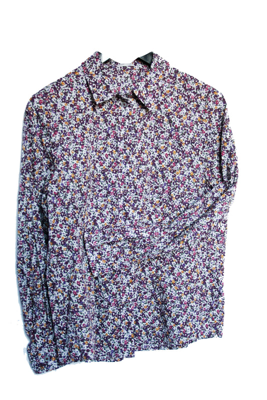 Showoberteil Ranchriding floral lila Damen M