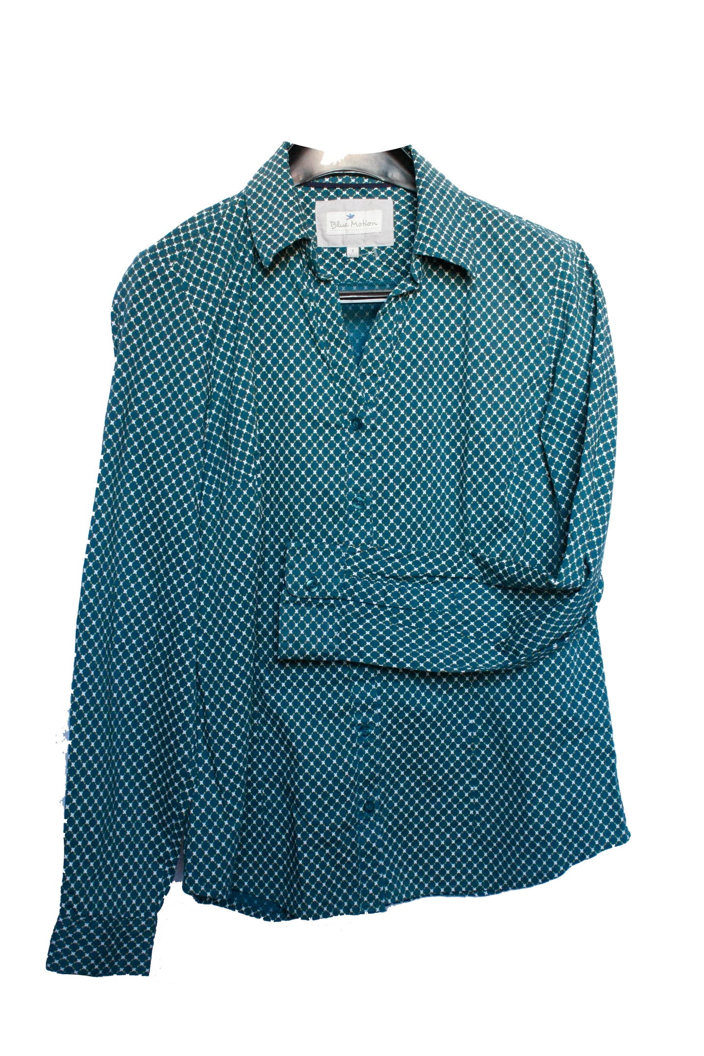 Showoberteil Ranchriding Pattern türkis Damen S