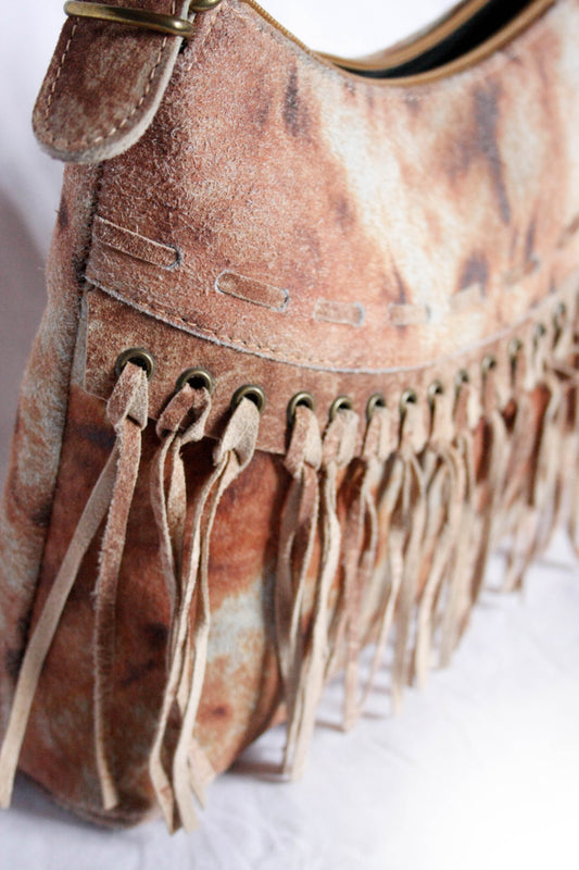 Vintage Handbag Rough Out Fringe