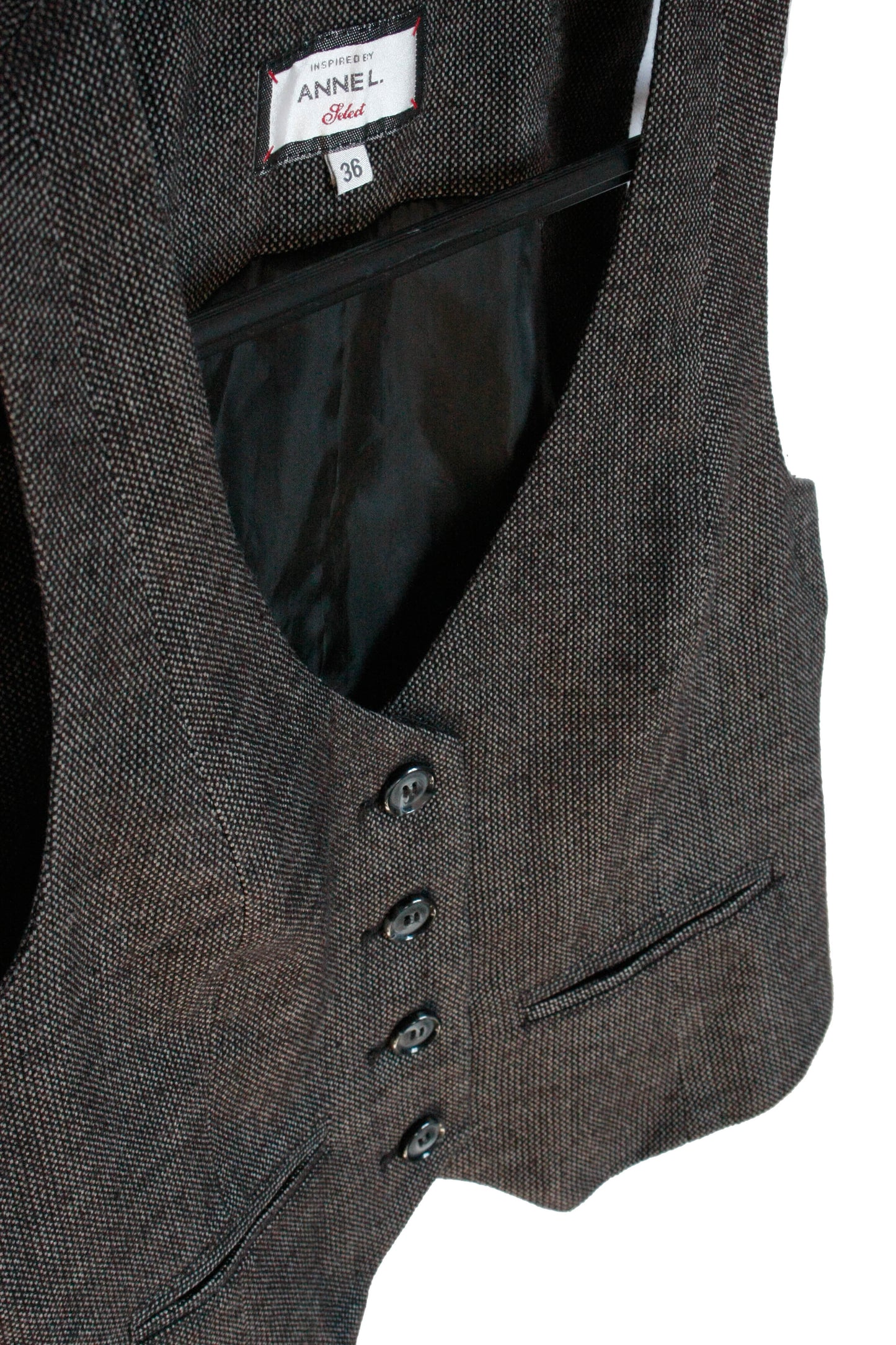 Ranch Riding Weste Tweed grau Damen Gr.S