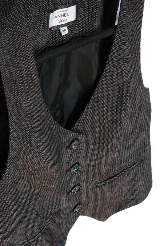 Ranch Riding Weste Tweed grau Damen Gr.S