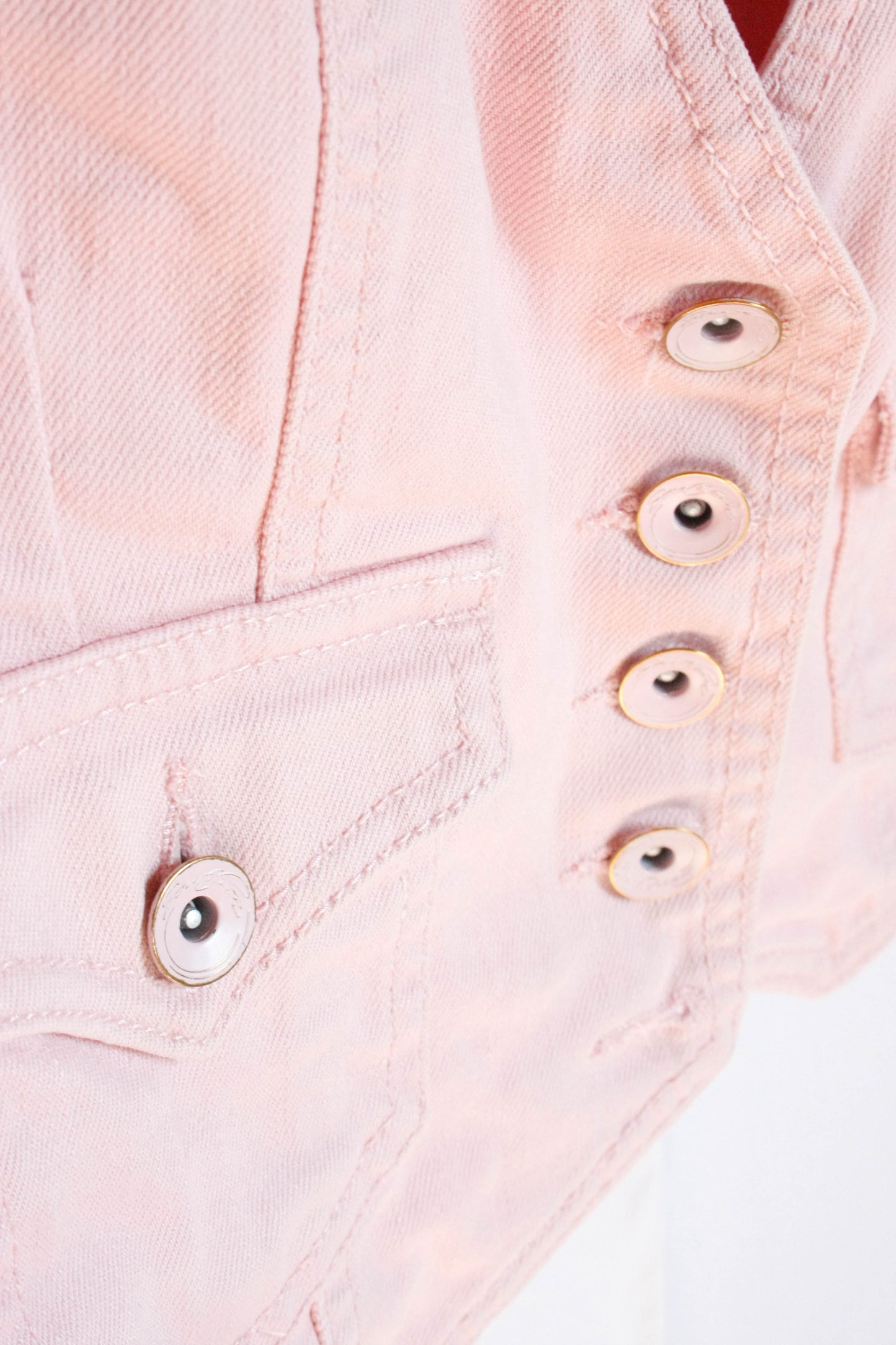 Ranch Riding Weste Jeans rosa Damen Gr. XS/S