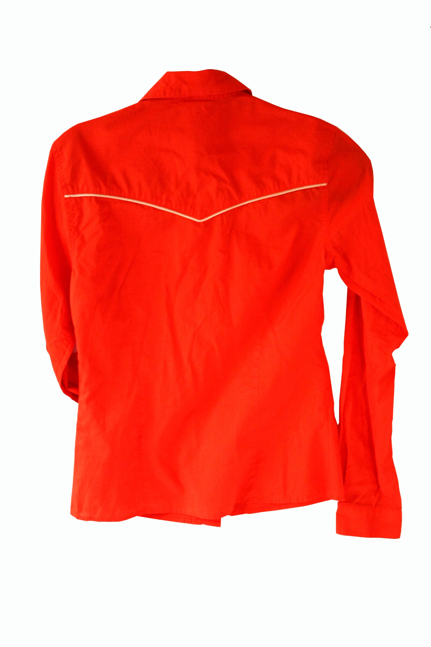 Showoberteil Ranchriding Rot/gold Damen XXS