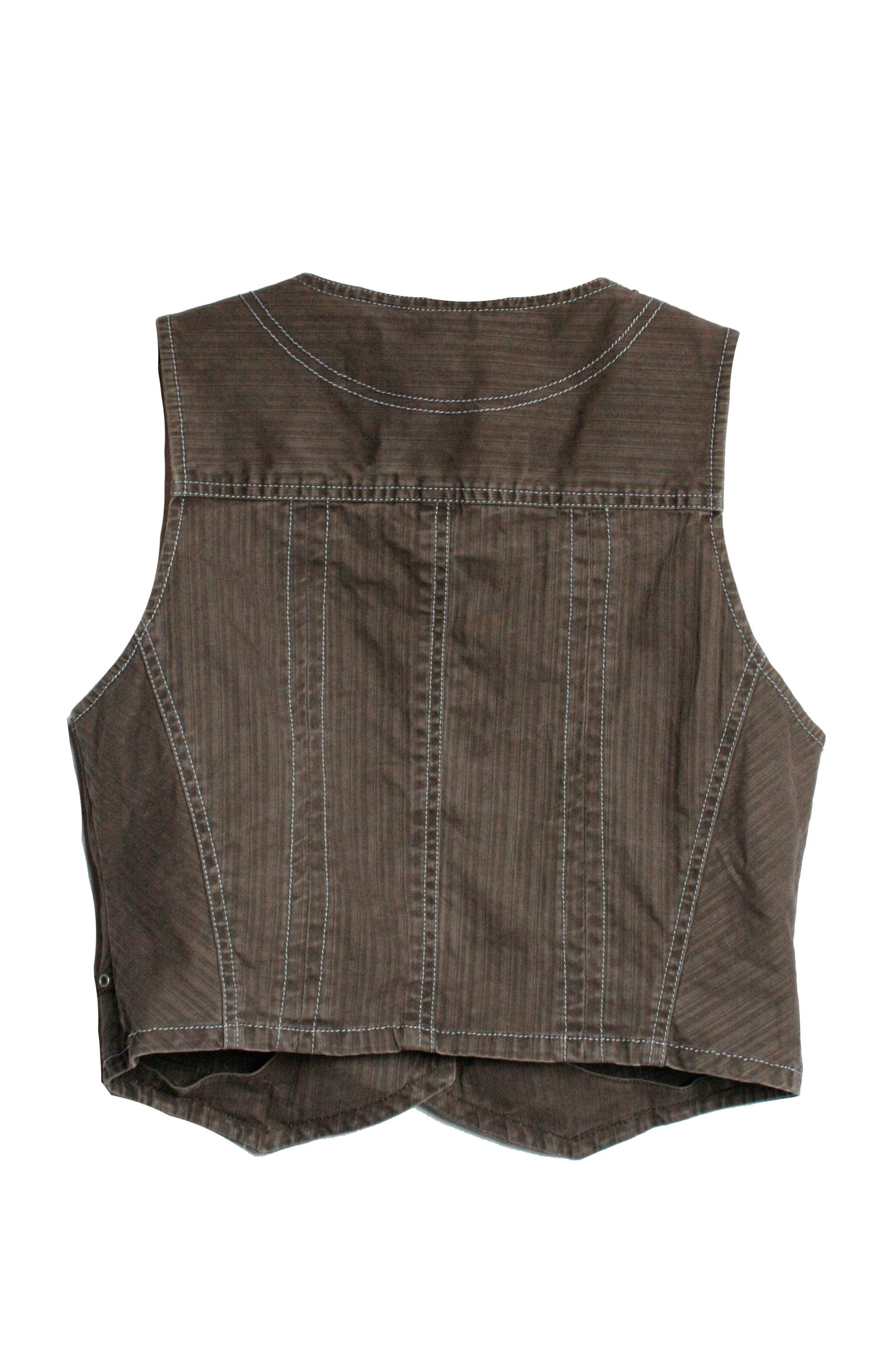 Ranch Riding Weste Brown Denim Damen M/L