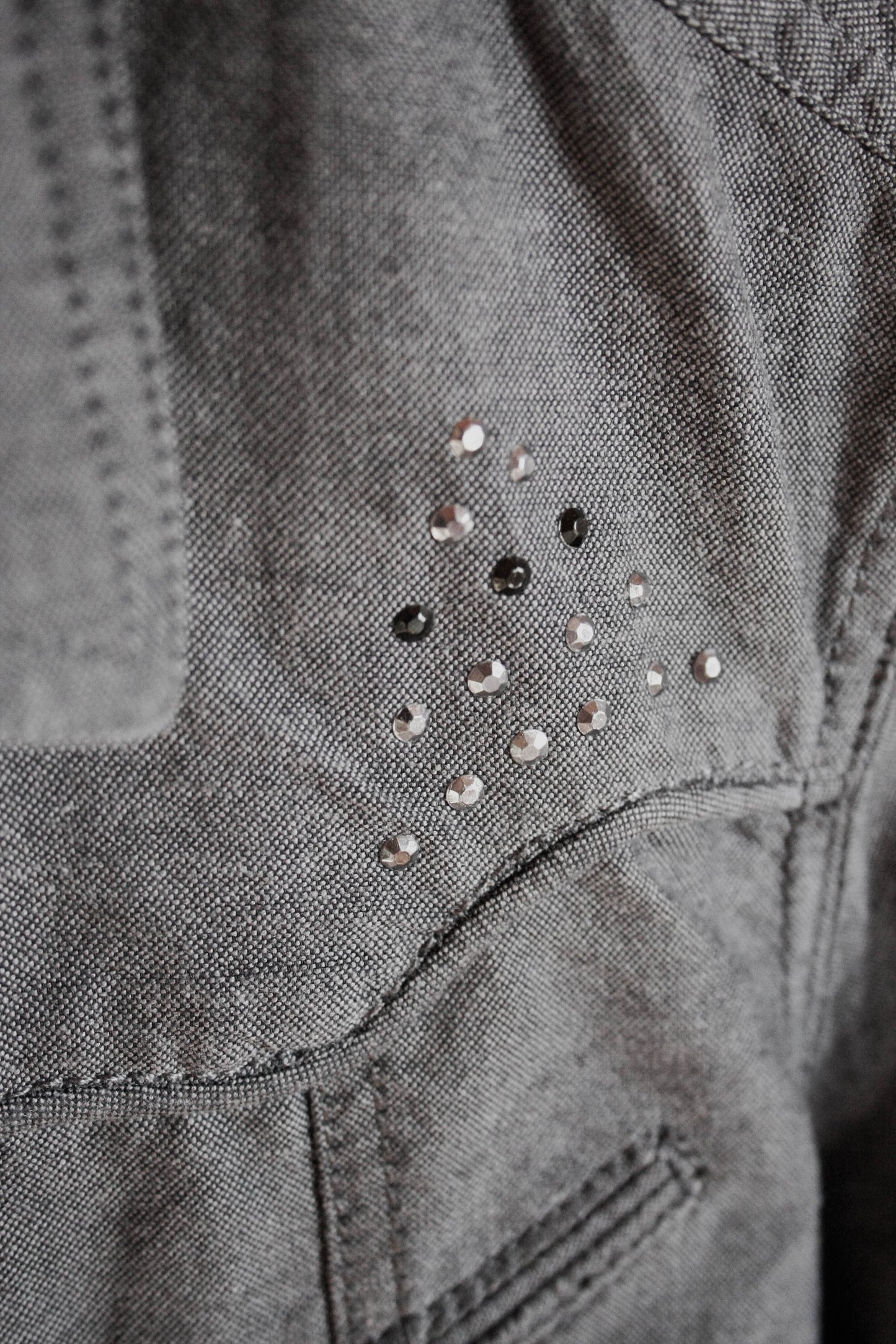Showoberteil Grey Denim Damen Gr. S/M