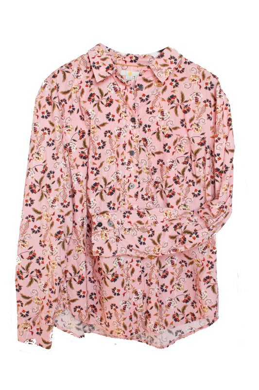 Showoberteil Ranchriding floral rosa Damen M/L
