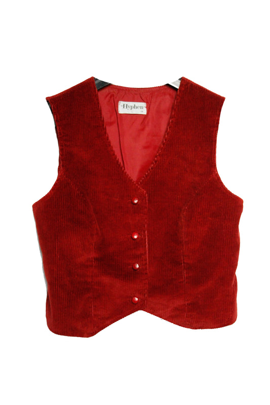 Ranch Riding Weste Cord Red Damen Gr. M