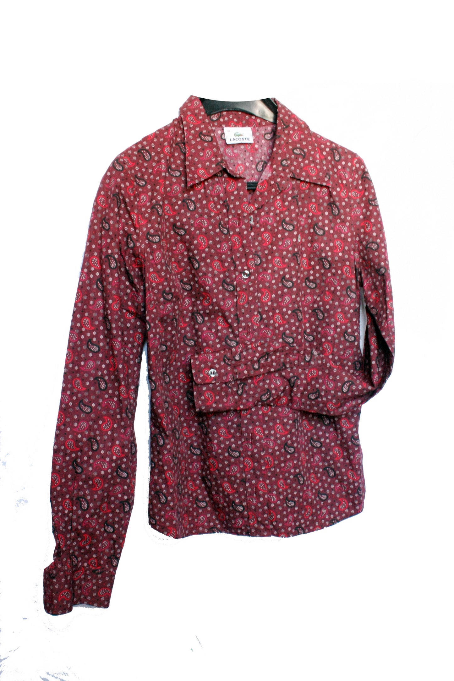 Showoberteil Ranchriding Paisley dunkelrot Damen XS/S