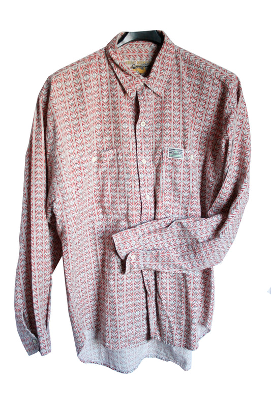 Vintage Ranchshirt Chevron Herren XL/XXL