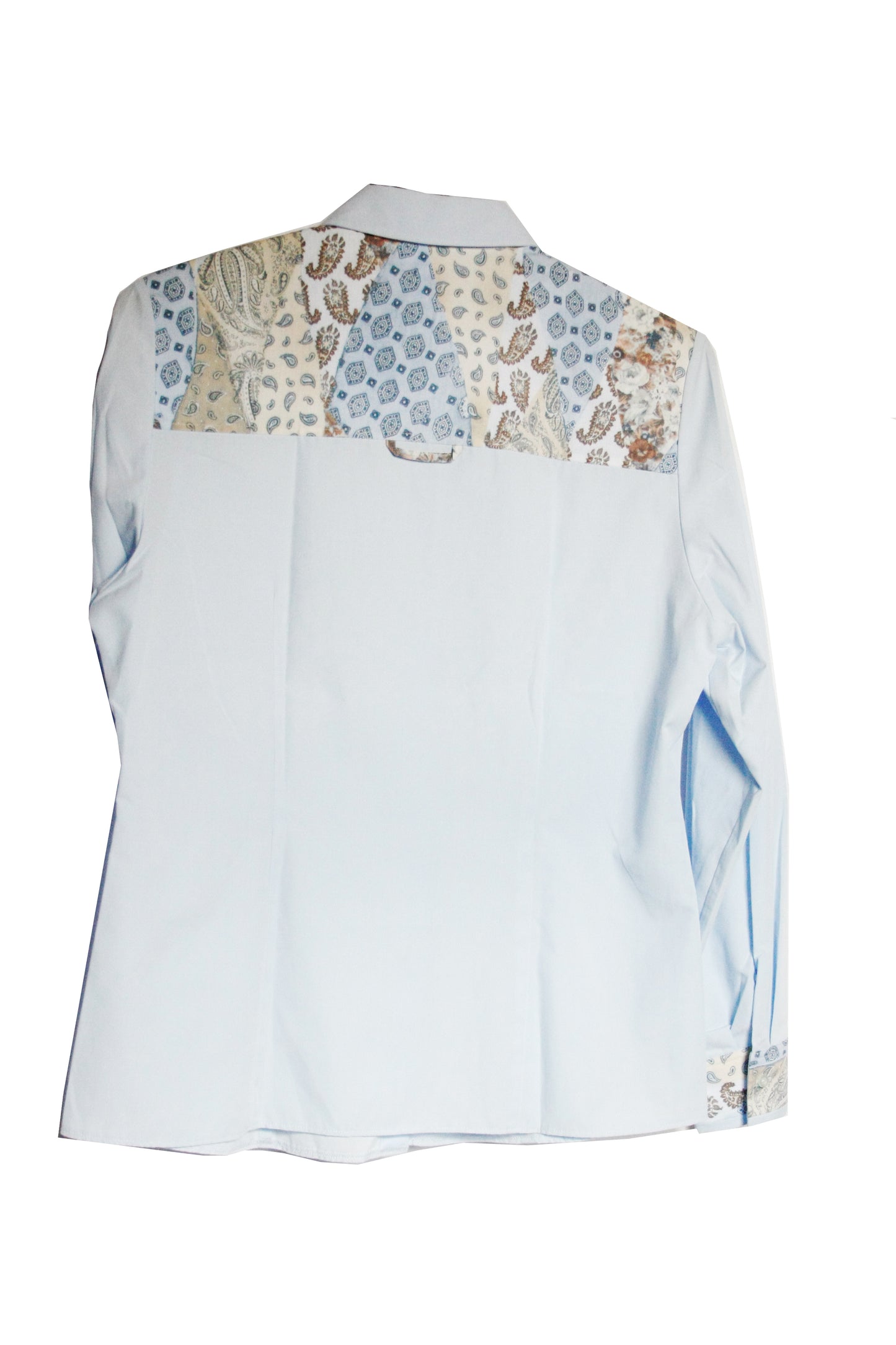 Showoberteil Ranchriding Paisley hellblau Damen M