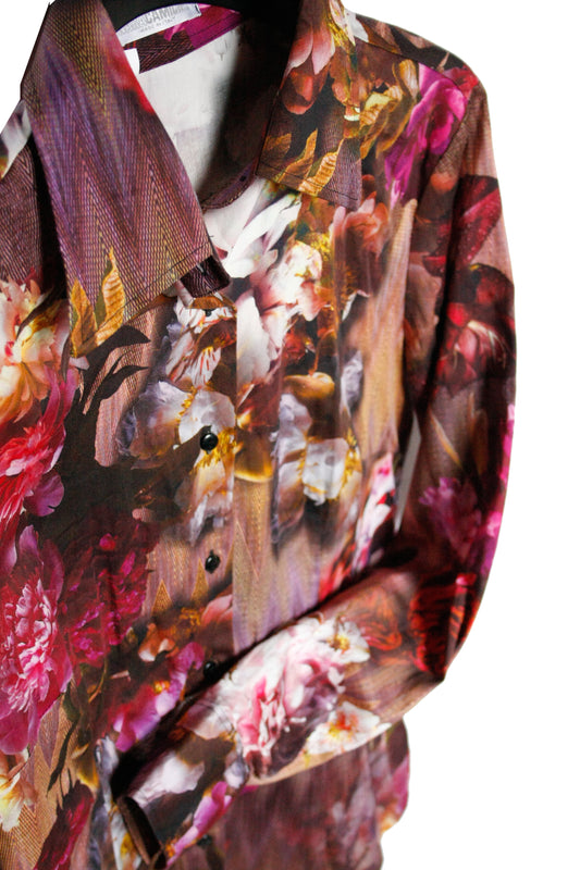 Show Shirt pink Flower Damen Gr. M
