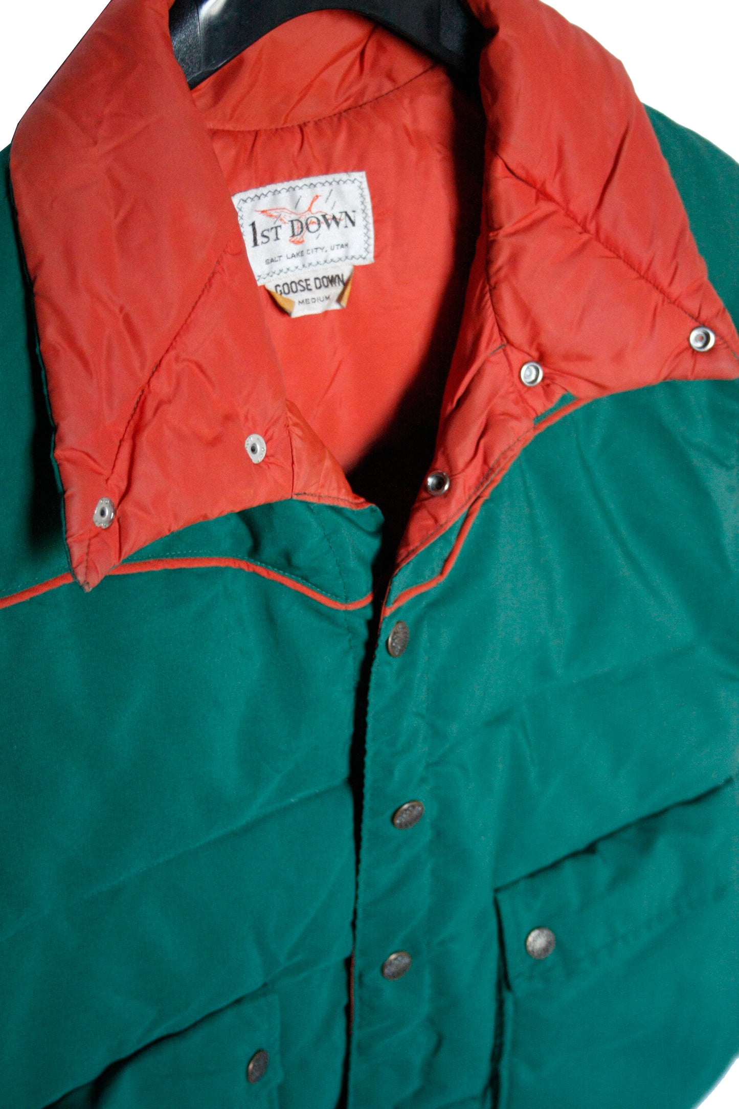 Vintage Down Vest Utah Herren M