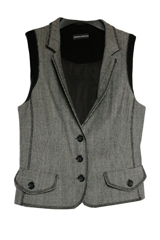 Vintage Ranch Riding Weste Tweed Damen S