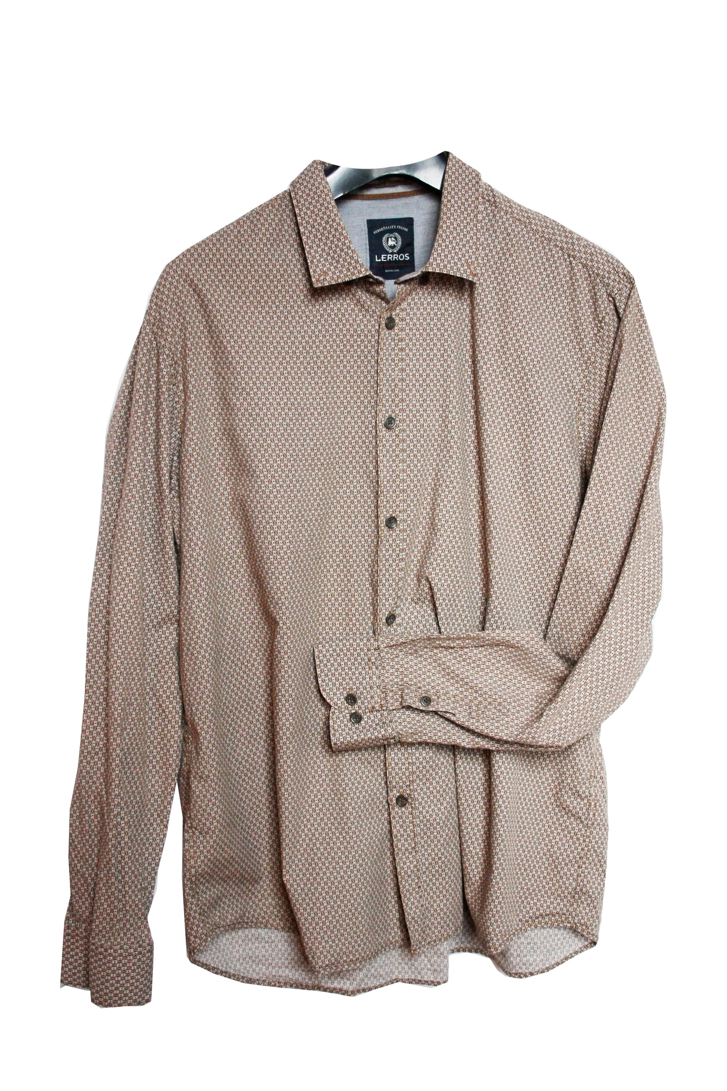 Showoberteil Ranchriding Geometrisch braun Herren L/XL